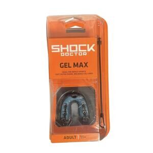 Read Shock Doctor Gel Max Mouthguard Convertible/ Strapless Blue/Blk - Adult 11+
